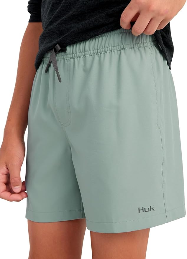 HUK Boys Pursuit Volley Short, Quick-Dry Fishing Shorts for Kids