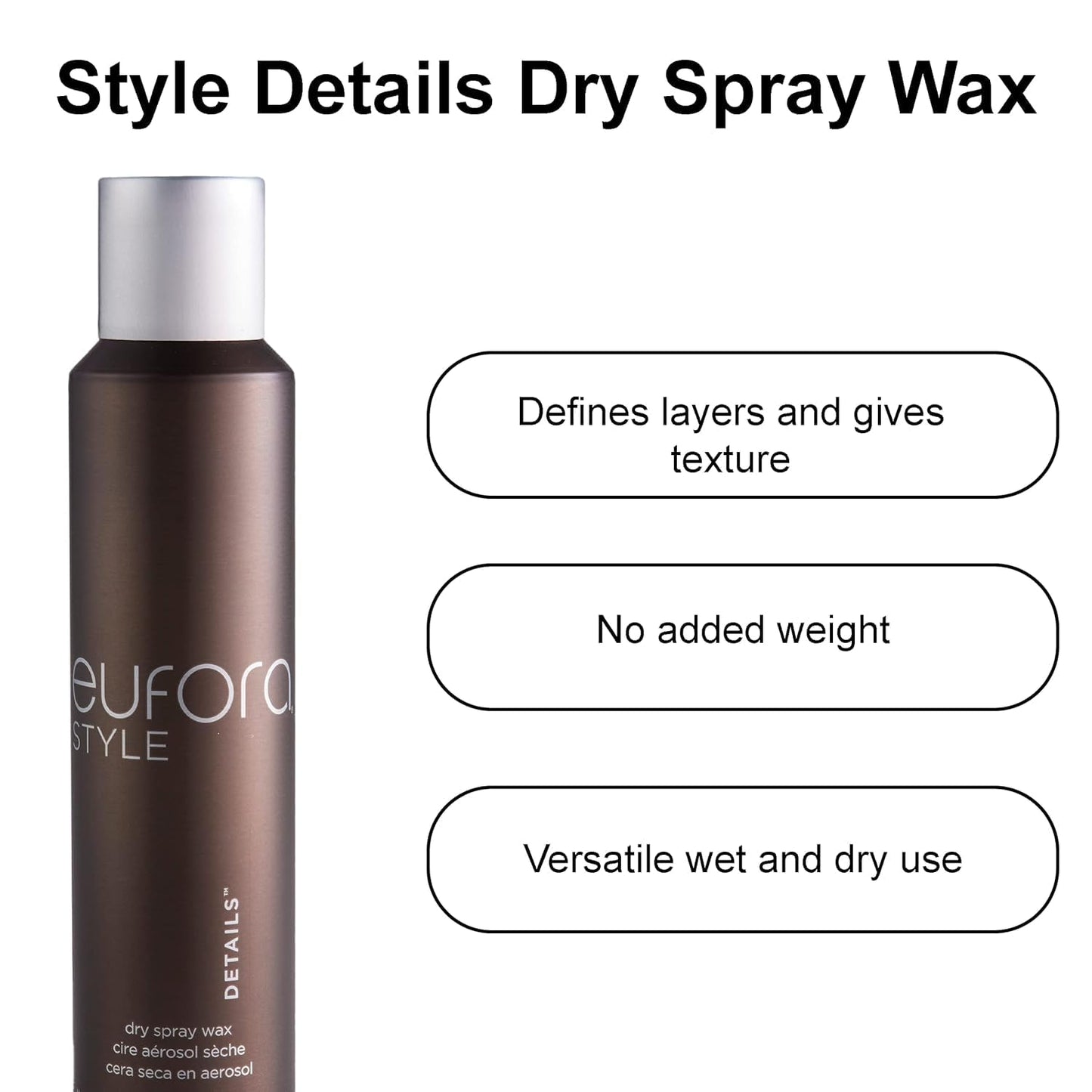 Eufora Style Details Dry Spray Wax 4.4 oz