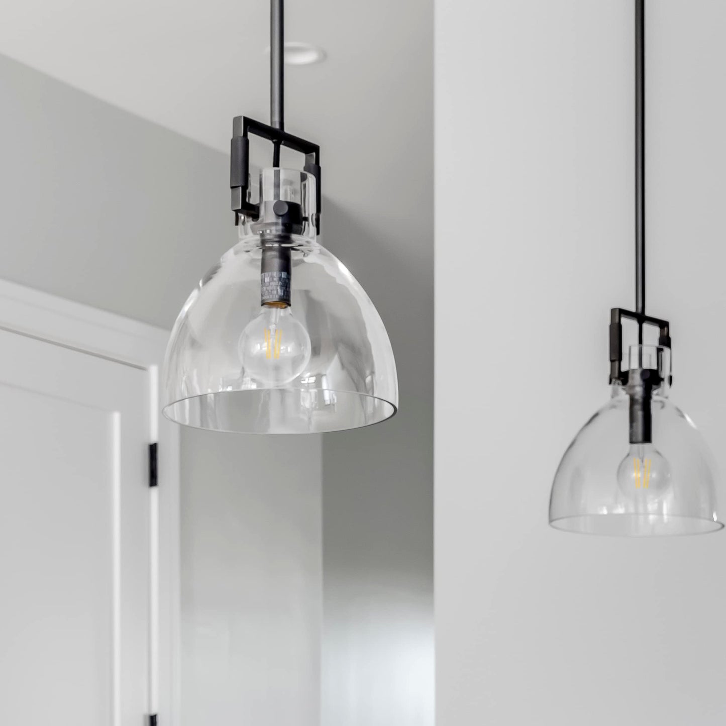 Maxxima G25 LED Light Bulb Globe Filament Bulb - 40 Watt Equal, 500 Lumens 2700K Warm White, E26 Standard Edison Vanity Bulb, Great for Kitchen, Living Room, and Bathroom, Non-Dimmable, 120V - 6 Pack