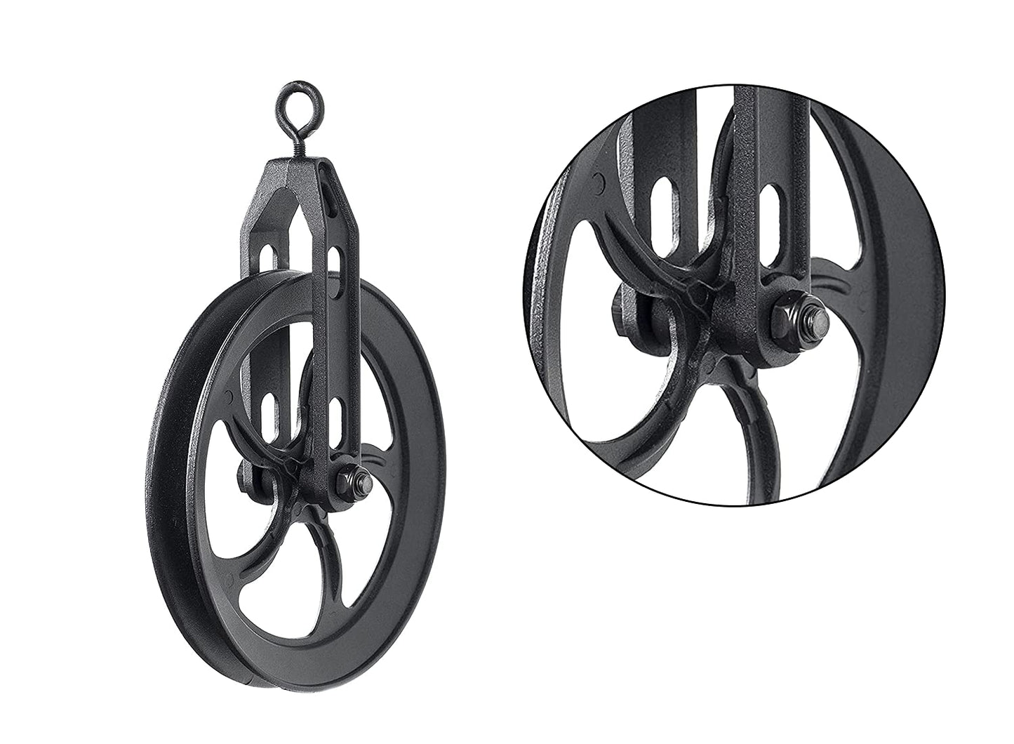 Rustic State Vintage Industrial Farmhouse Pulley Wall Mount Lamp RT132 Black