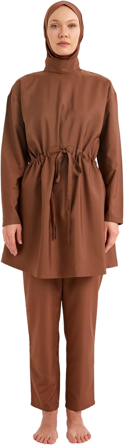 Modest 3-Piece Burkini Set for Women | Quick-Dry, Water-Repellent | Full Coverage Swimsuit with Tunic, Pants & Cap