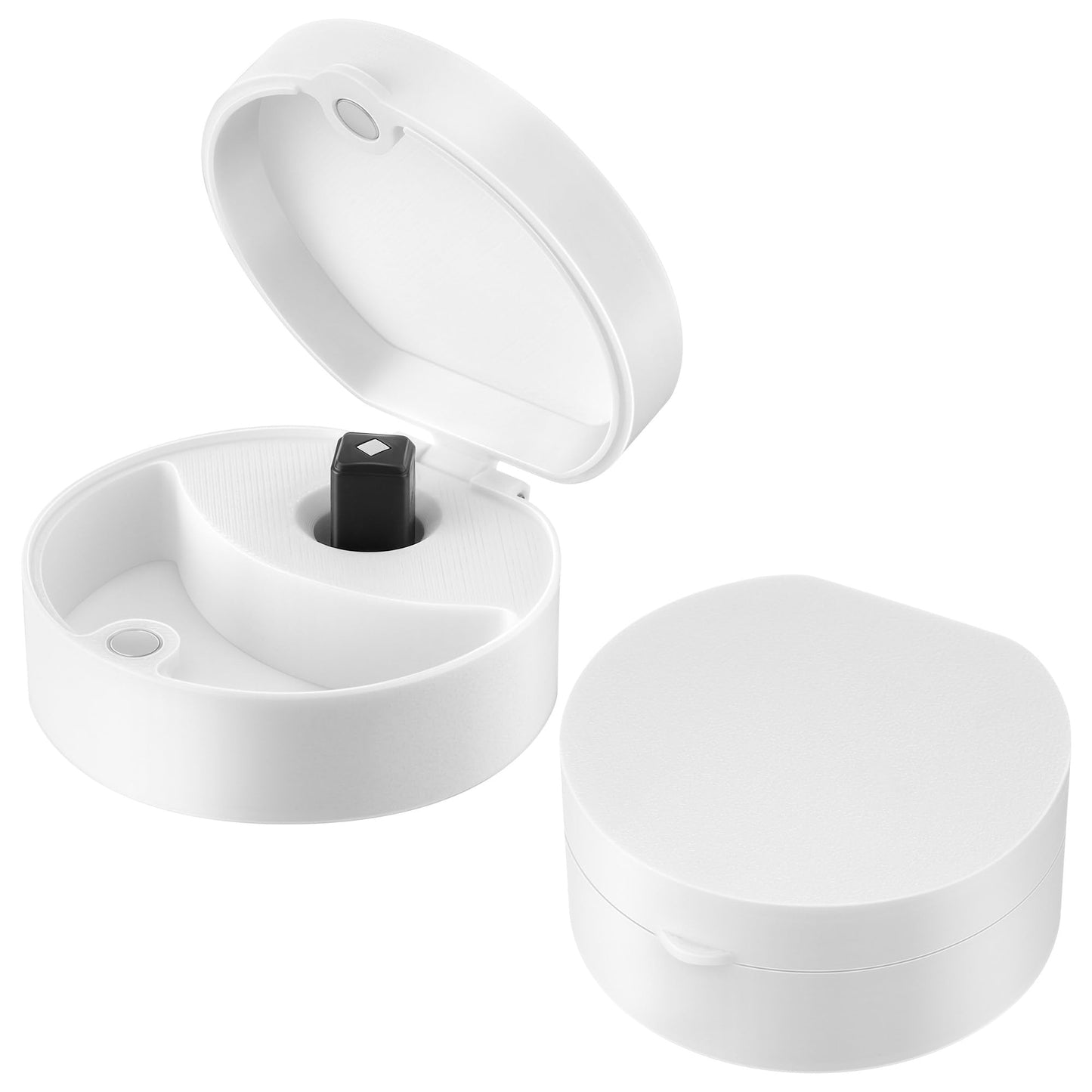2 Pack Small Travel Case for Magnetic Nose Strips and Magnetic Refill Applicator - Holds Up to 20 Tabs and 1 Band, Compact On The Go Case for Nasal Snoring Solution