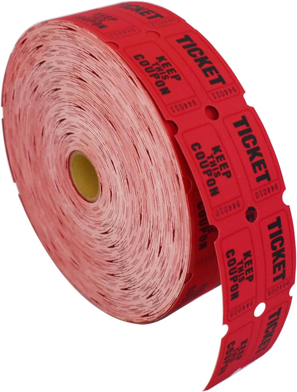 SEETOOOGAMES Raffle Tickets Double Roll - Full Set of 4 Colors, 2000 Tickets/Colors, 50/50 Raffle Tickets for Events (Red, Blue, Orange, Purple)