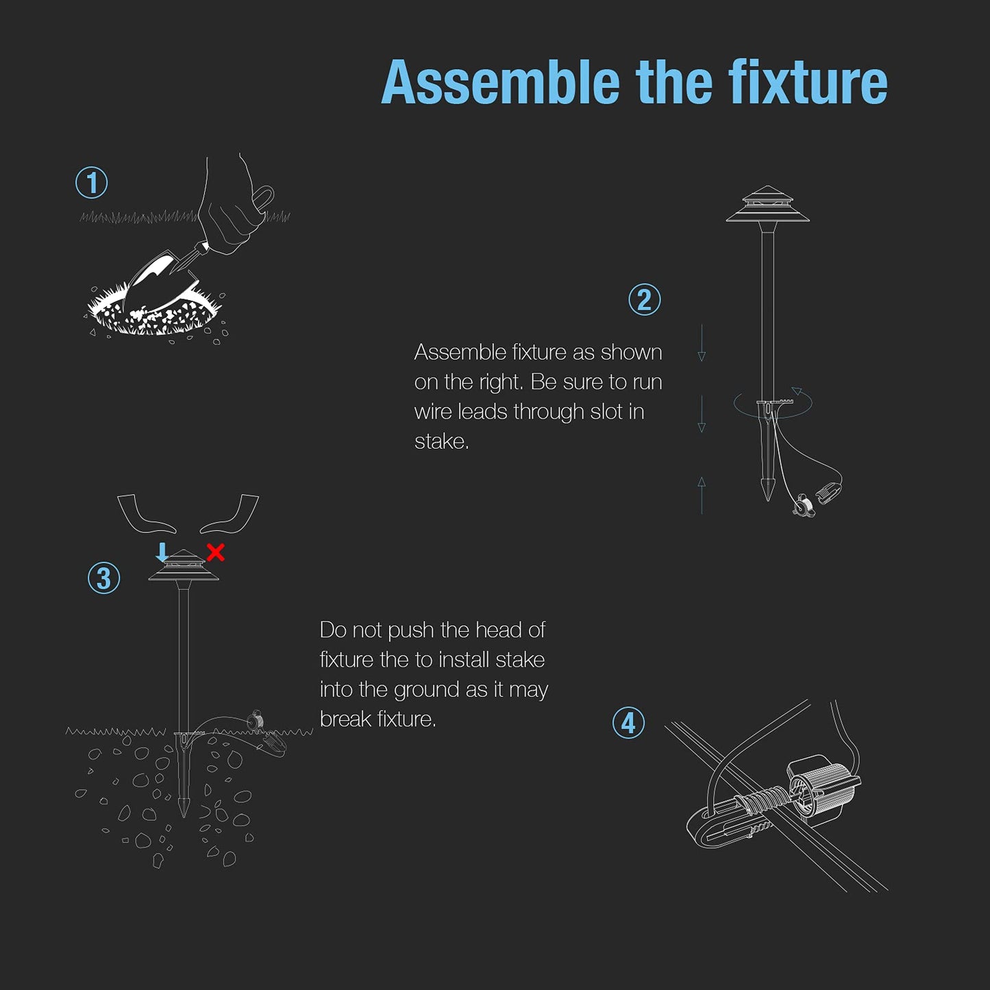 Goodsmann 3W Led Pathway Lights 8Pk - 180 Lumen, 3000K Warm White, Aluminum, Black & Gray, Model 9128-21601-08