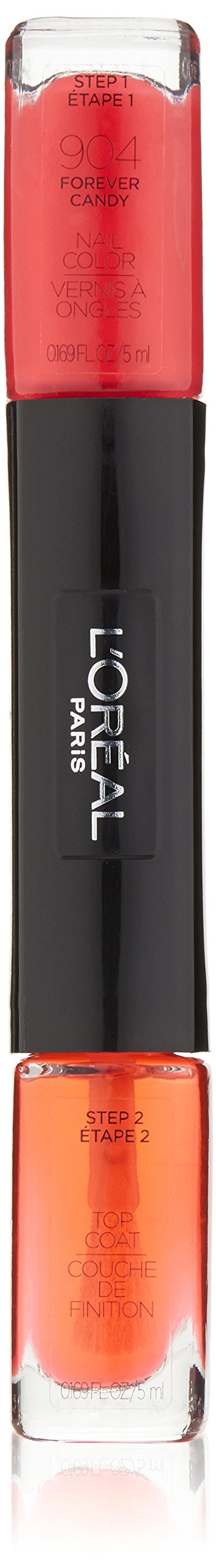 LOr  al Paris Cosmetics Infallible Nail, Forever Candy, 0.34 Fluid Ounce