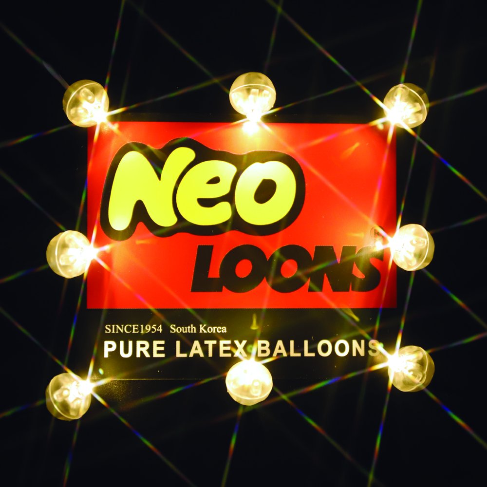 Neo Loons 50Pcs/Lot 50 X Warm White Round Led Ball Lamp Balloon Light Long Standby Time For Paper Lantern Balloon Light Party Wedding Decoration
