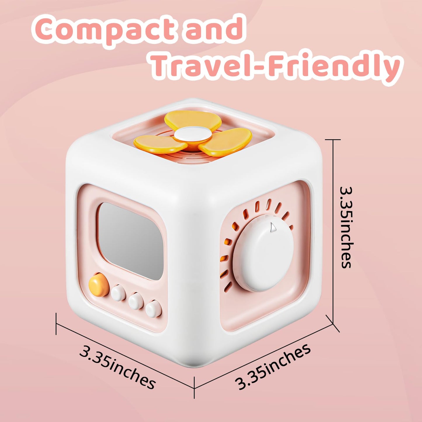 SOCBTNSO Busy Cube Toys for 1 Year Old Girl Gifts, Montessori for Baby Girl, Travel Sensory Toys for Toddlers 1-3, Learning Fine Motor Skills| 1st Birthday Girl Gifts 12 Months Stocking Stuffers
