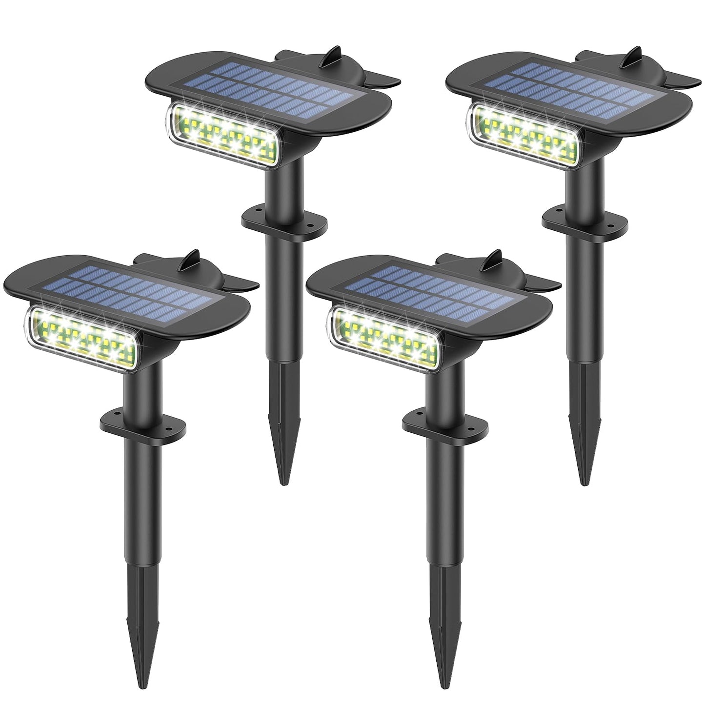 Latband 2025 Upgraded Solar Lights Outdoor Waterproof Ip68  36 Leds 3 Lighting Modes Solar Spot Lights Outdoor Yard Garden Landscape Pathway With Auto On/Off For Driveway Porch 4 Pack (Cool White)