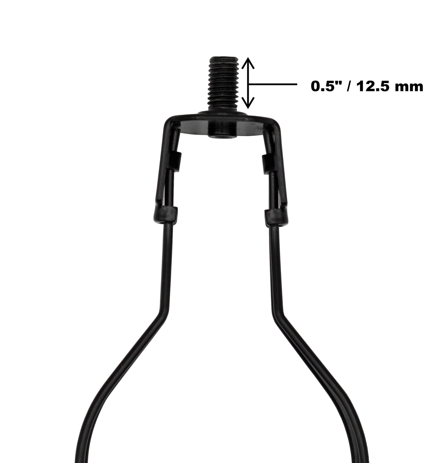 Creative Hobbies® Lamp Shade Clip Adapter, Metal, Black, Model 5801-K & Knob