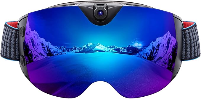 OhO 4K Smart Ski Goggles, WiFi Camera Snowboard Goggles with UV Protection, Anti Fog （Men/Women）