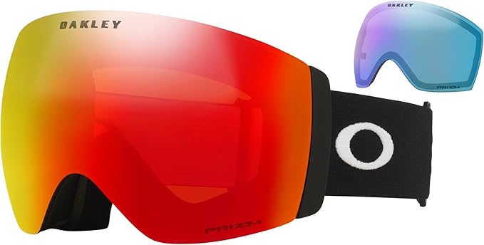 Oakley Flight Deck Pro M/L Ski Goggles For Men For Women OO7138, OO7139 + SPARE Lens Bag + BUNDLE with Care Kit