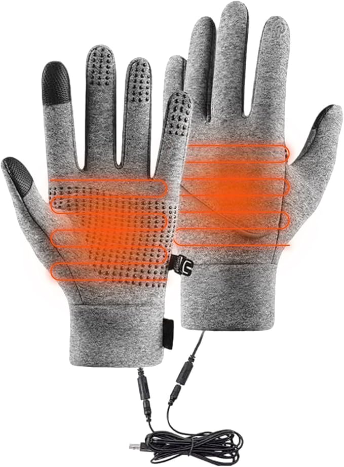 Heated Gloves for Men and Women, Rechargeable Electric Gloves Battery Hand Warmer for Winter Sports Snow Biking Riding Skiing