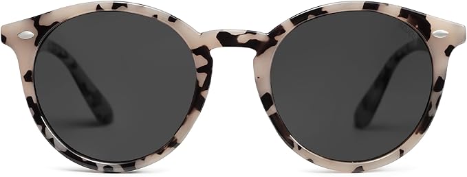 SOJOS Retro Round Polarized Sunglasses for Women Men Classic Vintage Sunnies SJ2069