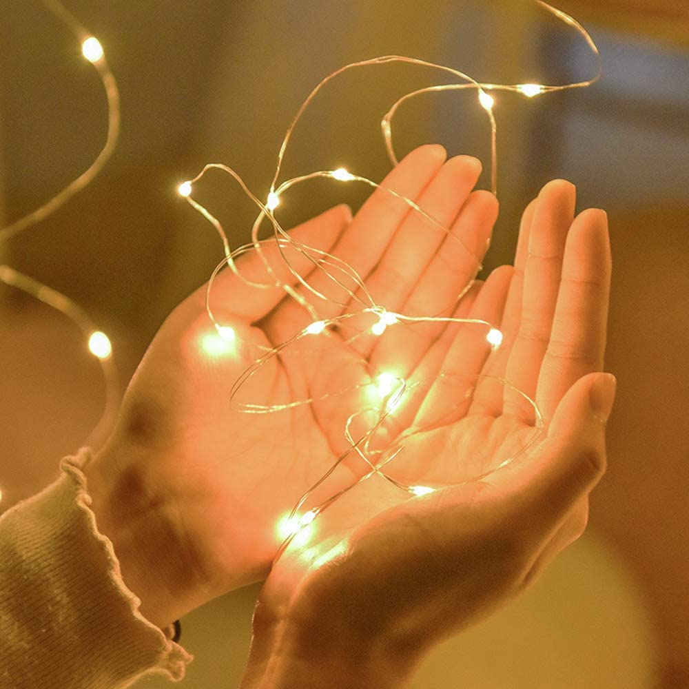 Metaku Led String Lights - 33 Ft Warm White Waterproof Twinkle Lights For Home, Garden, Wedding - 4Pc Decorative Starry Lights (Ledc-10M-4P)