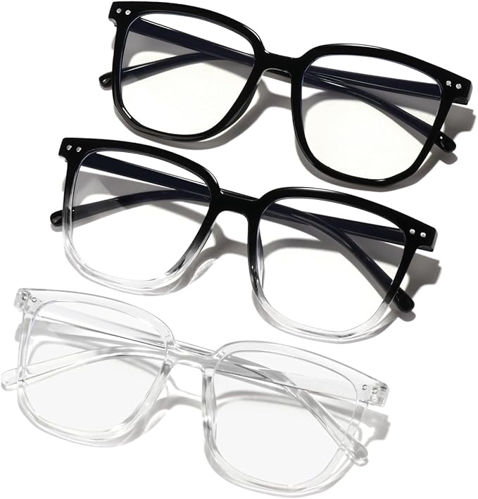 GFUIARA Blue Light Blocking Glasses for Women Men,Fashion Square Blue Blockers Glasses,Computer/TV/Phones/Gaming Glasses