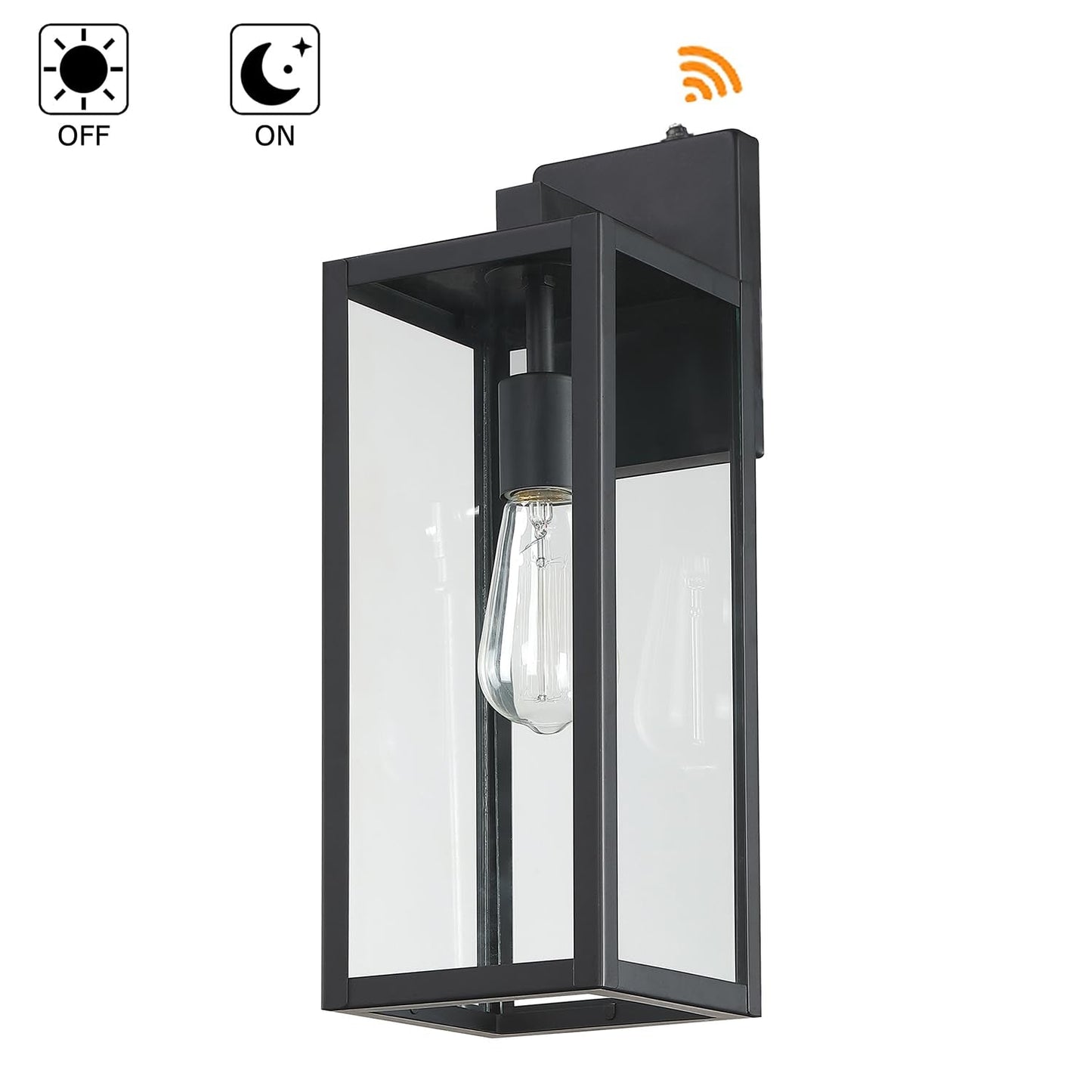 Faymart Lighting 18 Inch Outdoor Wall Light Dusk To Dawn 2 Pack Outdoor Lanterns For Porch Large Outdoor Sconce Lights With Sensor Photocell Wall Lantern For Porch Patio Garage
