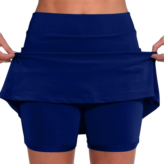 Nantdog Skorts for Woman with Pockets Summer Tummy Control Casual Cute Beach Golf Tennis Athletic Stretch High Waisted Skirts