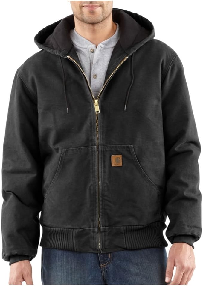 Carhartt Men's Big-Tall Quilted Flannel Lined Sandstone Active Jacket