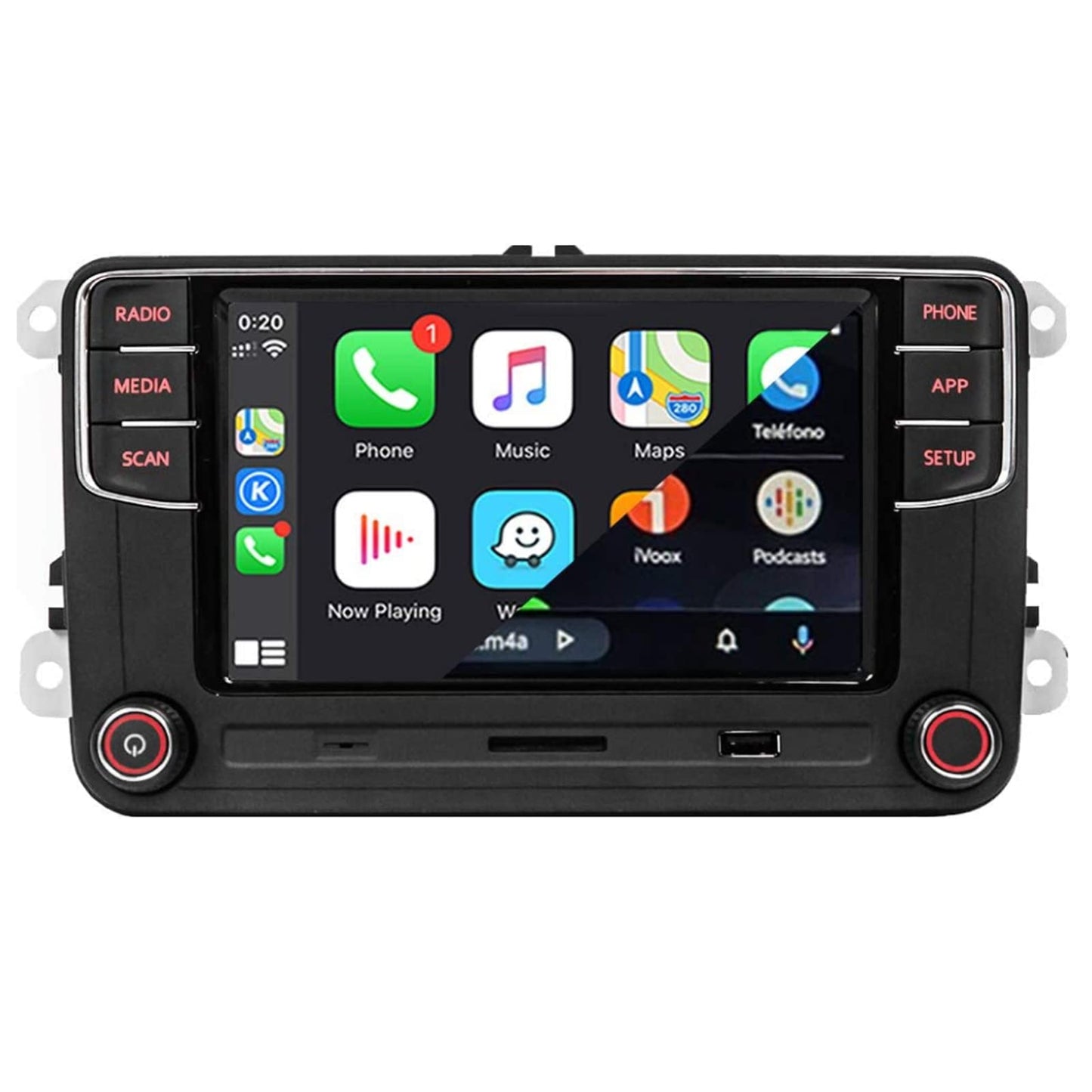 Scumaxcon 6.5 Car Stereo Rcd360 Proii Rcd330 Carplay Android Auto Bluetooth Usb Sd Rvc Fm For Vw Golf Mk5 Mk6 Passat Jetta Cc Eo