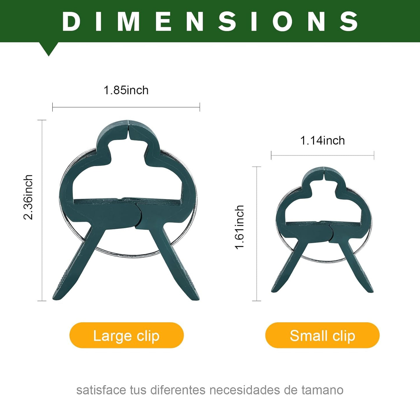 Plant Clips for Climbing Plants, Tomato Clips and Garden Clips for Vine Support, Plant Support Clips for Tomatoes and Garden use(Green, 60 Big)