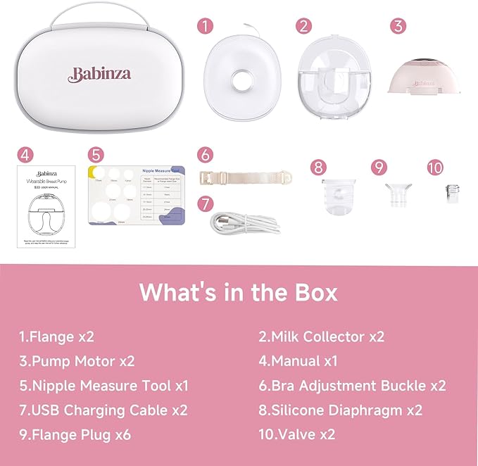 Breast Pump Hands Free - Wearable Breastfeeding Pump with App Smart Control, 4 Modes 9 Levels, LED Light, Quiet Portable Breast Pump, Extractor de Leche Materna Electrico, wear4 Flange Sizes