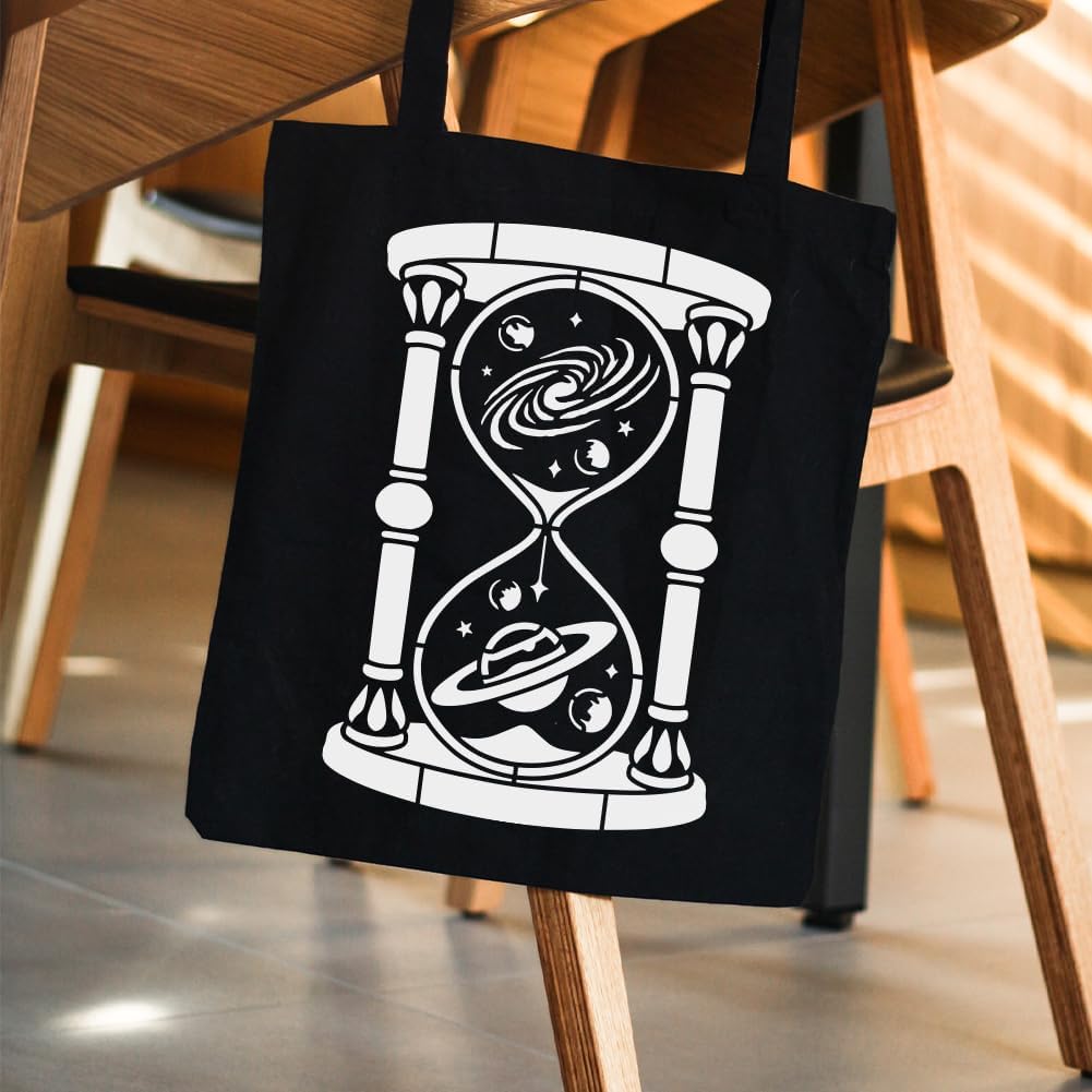 FINGERINSPIRE Planets Hourglasses Painting Stencil with Brush 8.3x11.7inch Plastic PET Sand Stars Pattern Drawing Template Decorative Hollowed Science Theme Stencil for Painting on Wood Canvas