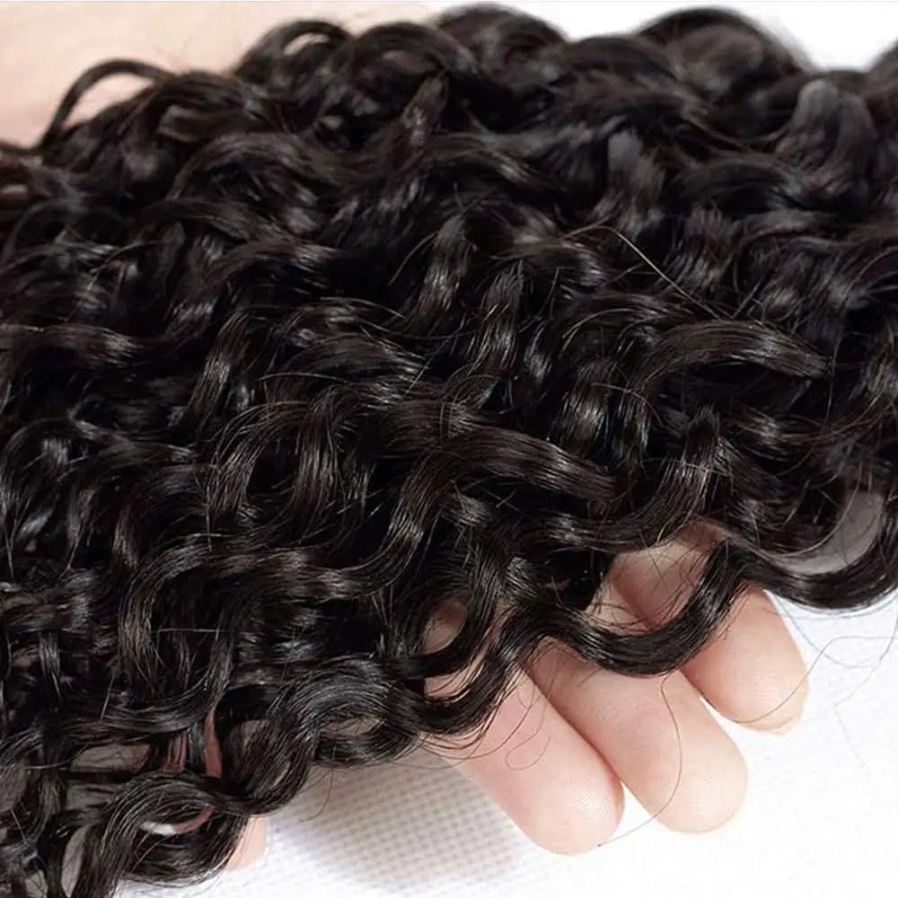 huarisi Water Wave Human Hair Bundles 26 Inch 1 Bundle 100% Unprocessed Virgin Human Hair Bundles Water Wave Wet and Wavy Hair E