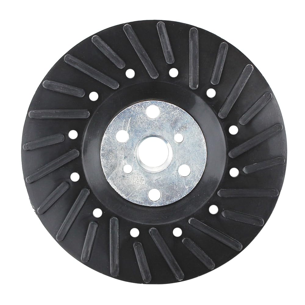 BHA Angle Grinder Ribbed Backing Pad for Resin Fiber Disc, 4.5" x 5/8"-11