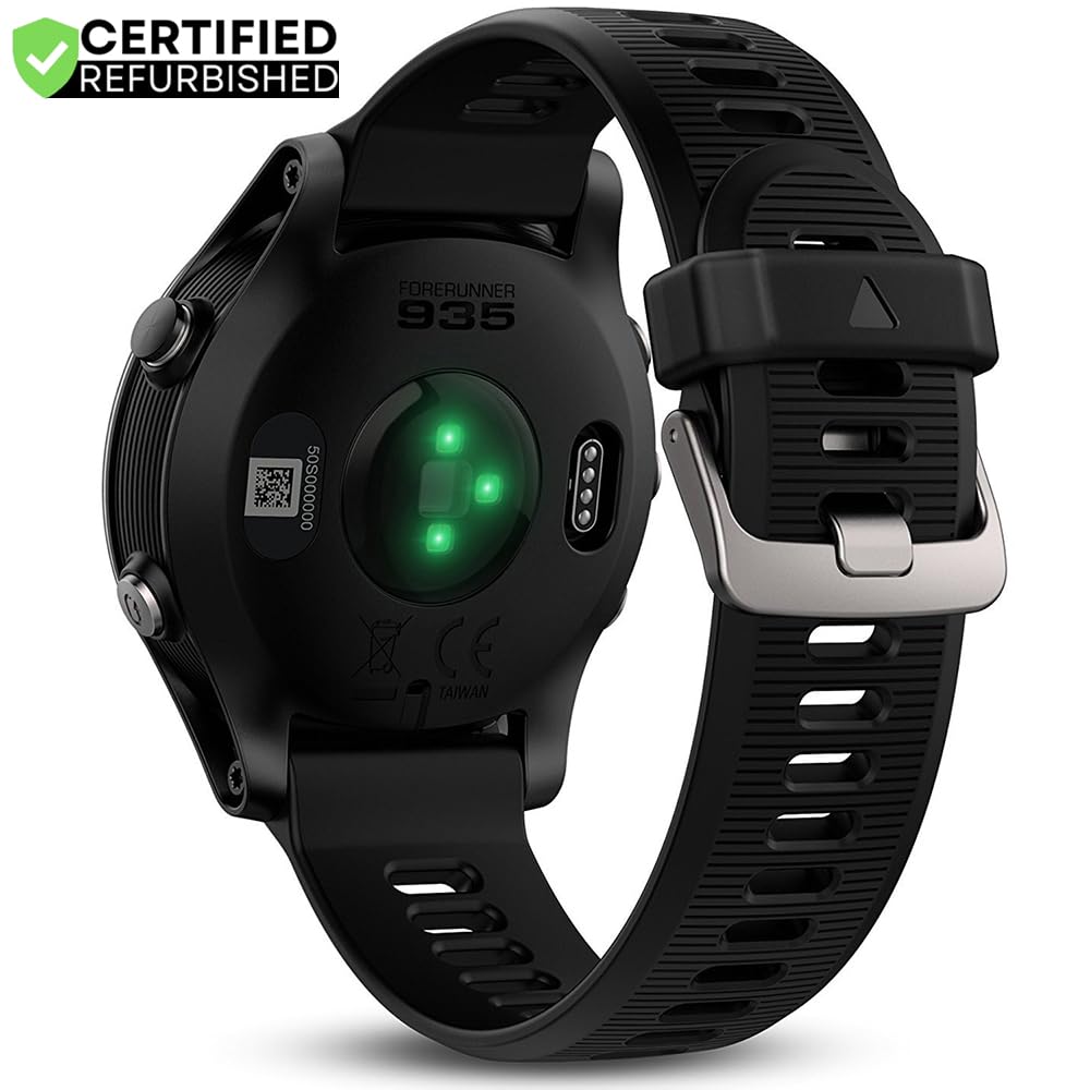 Garmin 010-N1746-00 Forerunner 935 GPS Watch, Multisport, Altimeter, Battery, Black (Renewed) Bundle with 2 YR CPS Enhanced Protection Pack