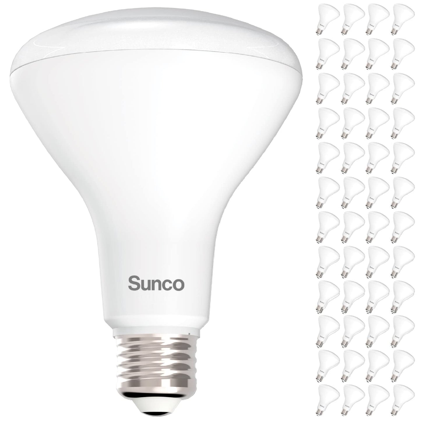 Sunco BR30 LED Bulbs, 11W Equivalent 65W, 2700K Soft White, 850 Lumens, E26 Base, 48 Pack, Dimmable,
