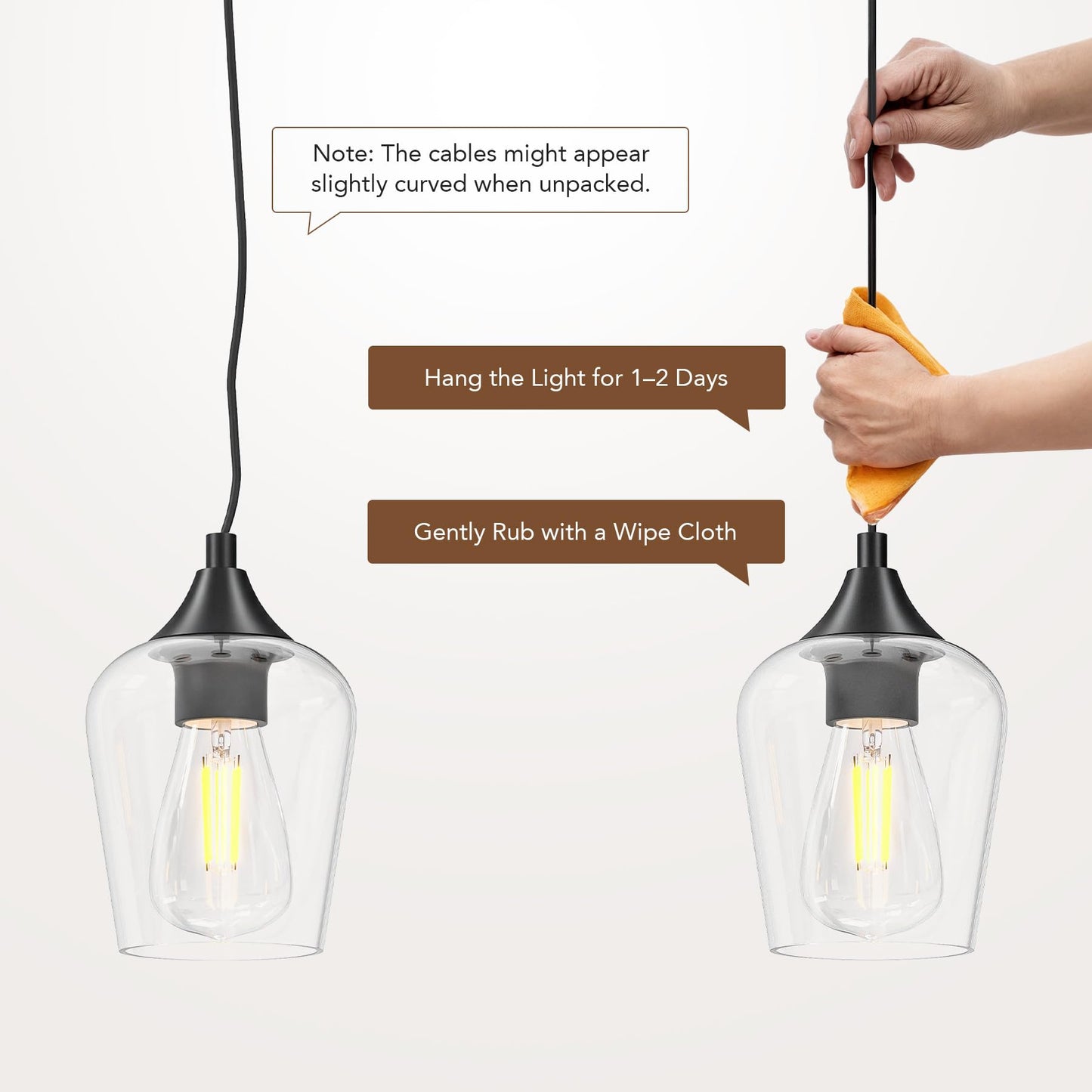 Vonluce 5-Light Pendant Light Kitchen Island  Pendant Light Fixture With 10-55 Height  Modern Pendant Lighting With Wine Glass Shades For Living Room Hallway  Matte Black  Etl Certificated