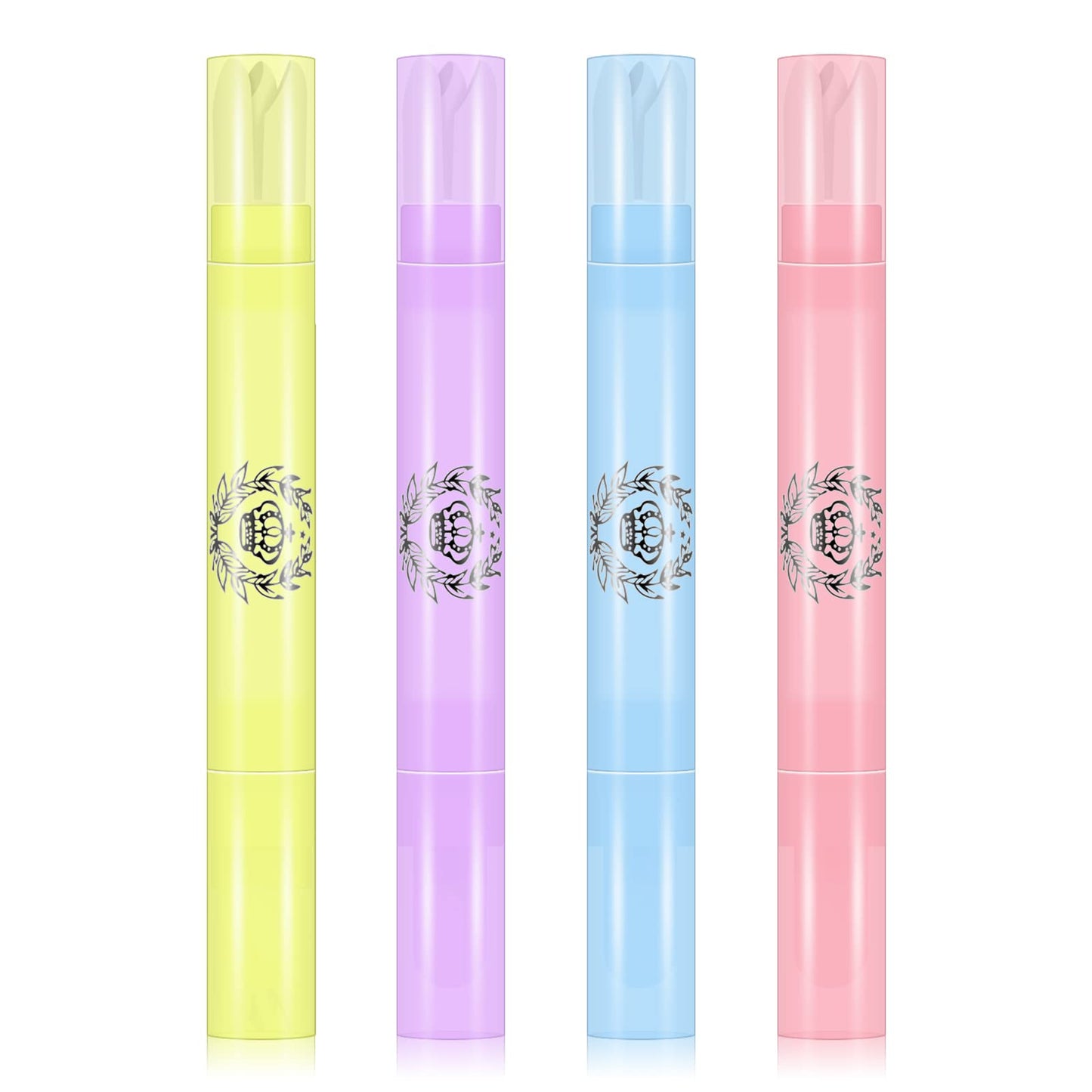 Ownest 4 Pcs Nail Polish Corrector Remover Pen, Nails Edge Cleaning Pen with Cotton Tip, Nail Art Correction Set, with 3 Cotton