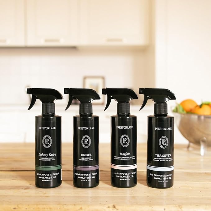 Preston Lane Luxury All-Purpose Cleaner, Doheny Drive Scent | Bio-Based Multi-Surface Spray | Streak-Free Finish, Lifts Dirt, Smudges & Grease | Vegan & Cruelty-Free