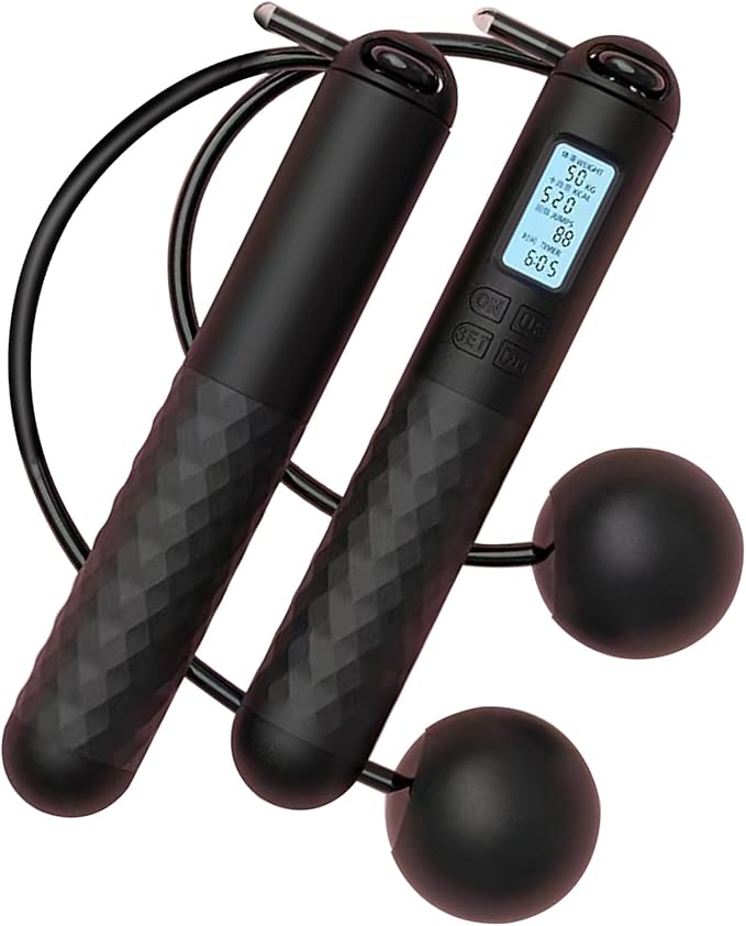 Skipping Ropes Without Rope Fitness Training Digital Counting Rope Heavy Jump Ball for Women Suitable for Women Outdoor Tr...