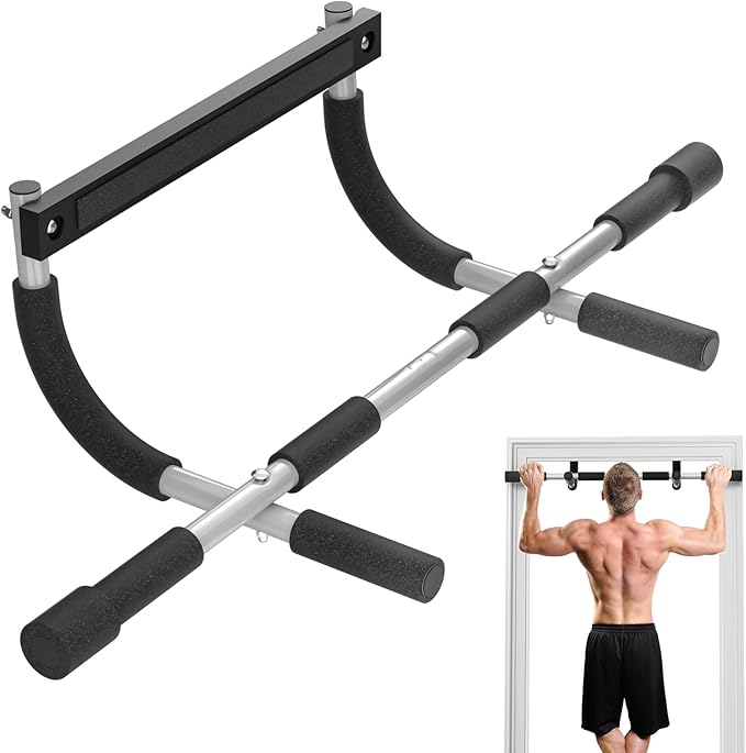 Esakoya Pull Up Bar for Doorway, Portable Pull-up Bar for Strength Training, Body Fitness Workout Bar With Thickened Stee...