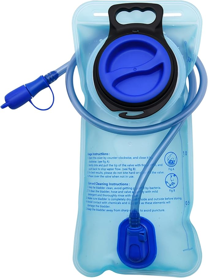 Mdvora 1.5L/2L/2.5L/3L Hydration Bladder, Large Opening Water Storage Bladder Bag, for Cycling Hiking Camping