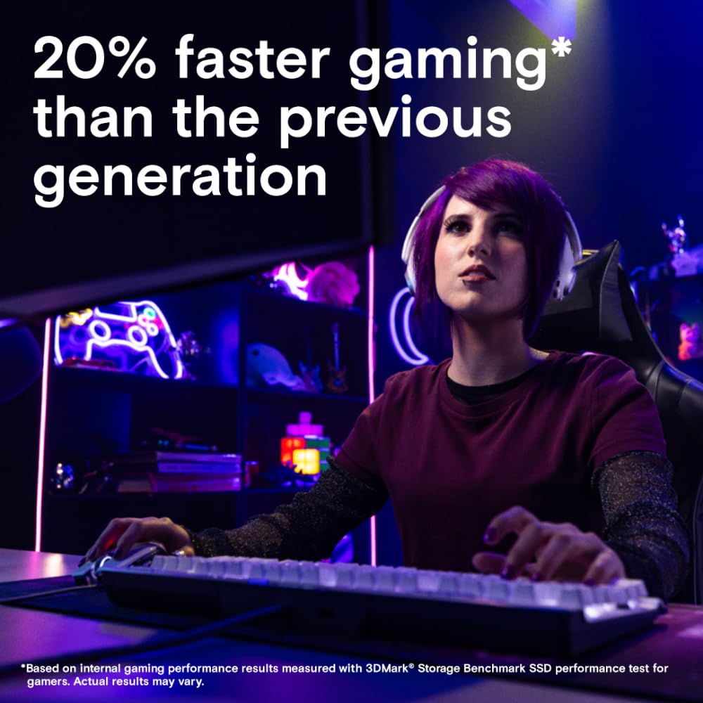 Crucial T700 1Tb Gen5 Nvme M.2 Ssd - Up To 11,700 Mb/S - Directstorage Enabled - Ct1000T700Ssd3 - Gaming, Photography, Video Edi