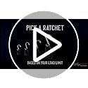 Rope Ratchet 1/4" Tie Down Pulley Hanger, Heavy Duty Locking Mechanism, Tightener for Shade Sails, Hammocks, Canopy Anchor...