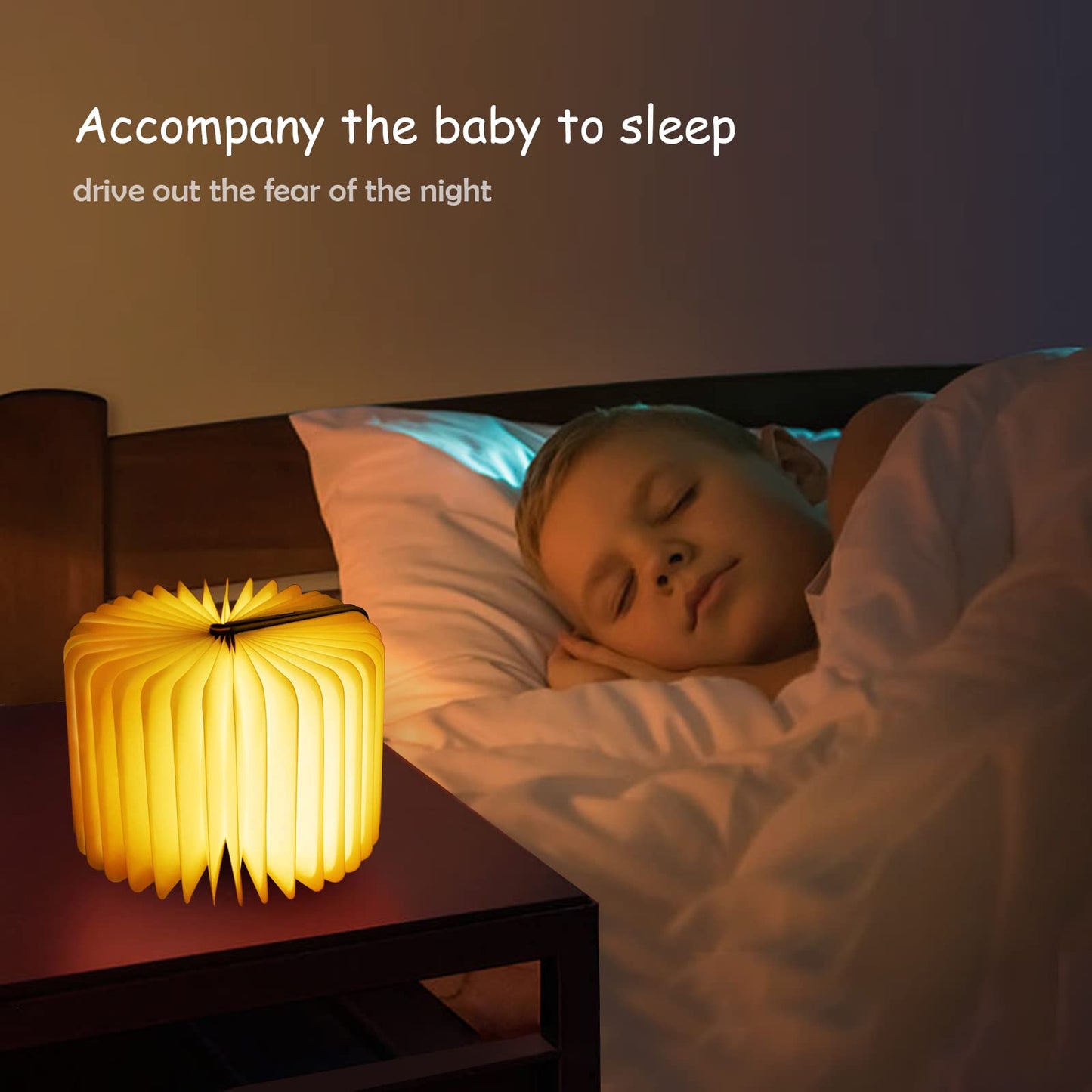 QXMGCBOK Portable Night Light with White Noise Machine, 3D Dragon Book Lamp, Multicolor, Model YTBTAF23e