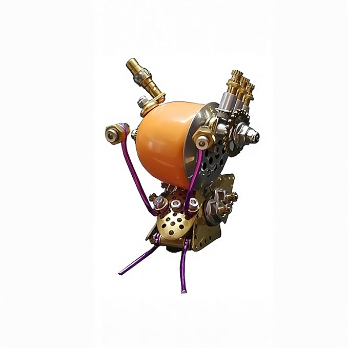 3D Steampunk Mechanical Snail Model Kit – DIY Metal Brass Puzzle for Adults, Retro Collectible Robot Sculpture Craft Gift (Snail-O)