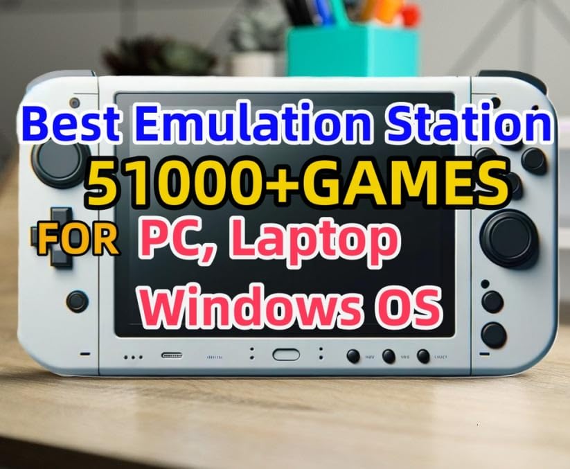 POWERNEWS 512GB RetroBat Game Card System for Handheld Game Console Windows OS, Game Card Retro Game Batocera System Emulator for PC Laptop, Retro Game Card for Windows, MSI Claw, Legion Go, ROG Ally