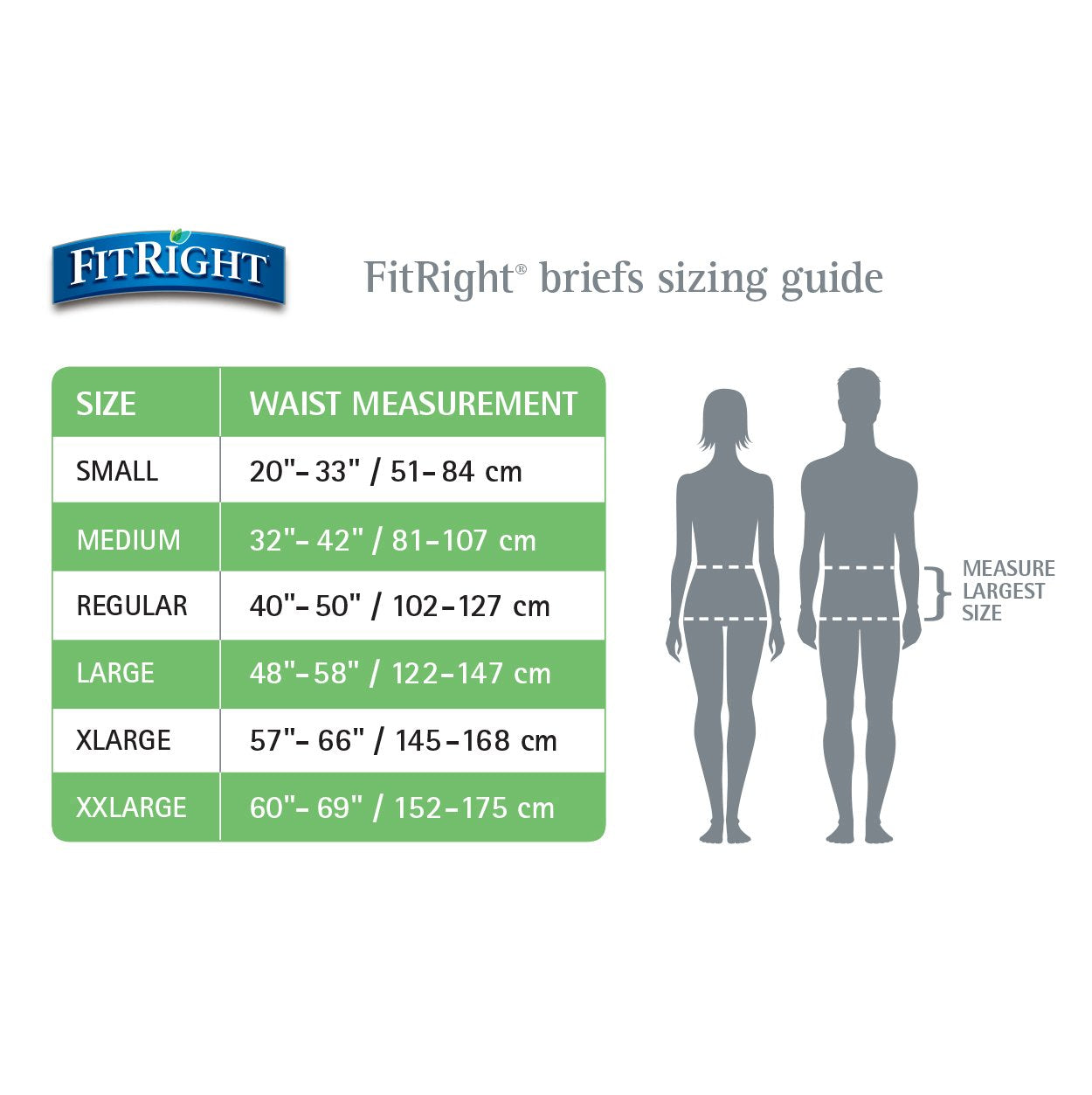 FitRight Adult Diapers, Extra Heavy Absorbency, M (Waist Size 32in-44in), 80 Count, OptiFit Incontinence Briefs for Men and Women, Disposable, Moisture Wicking, Leak Protection