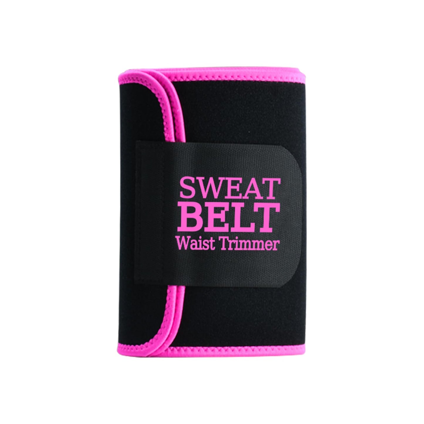 AMZBOSS Waist Trainer for Women Lower Belly Fat, Waist Sweat Band for Women, Belly Band Sweat Belt, Stomach Wrap, Body Shaper, Great Gym Accessories for Sauna, Working Out, Fitness, Large Black/Pink