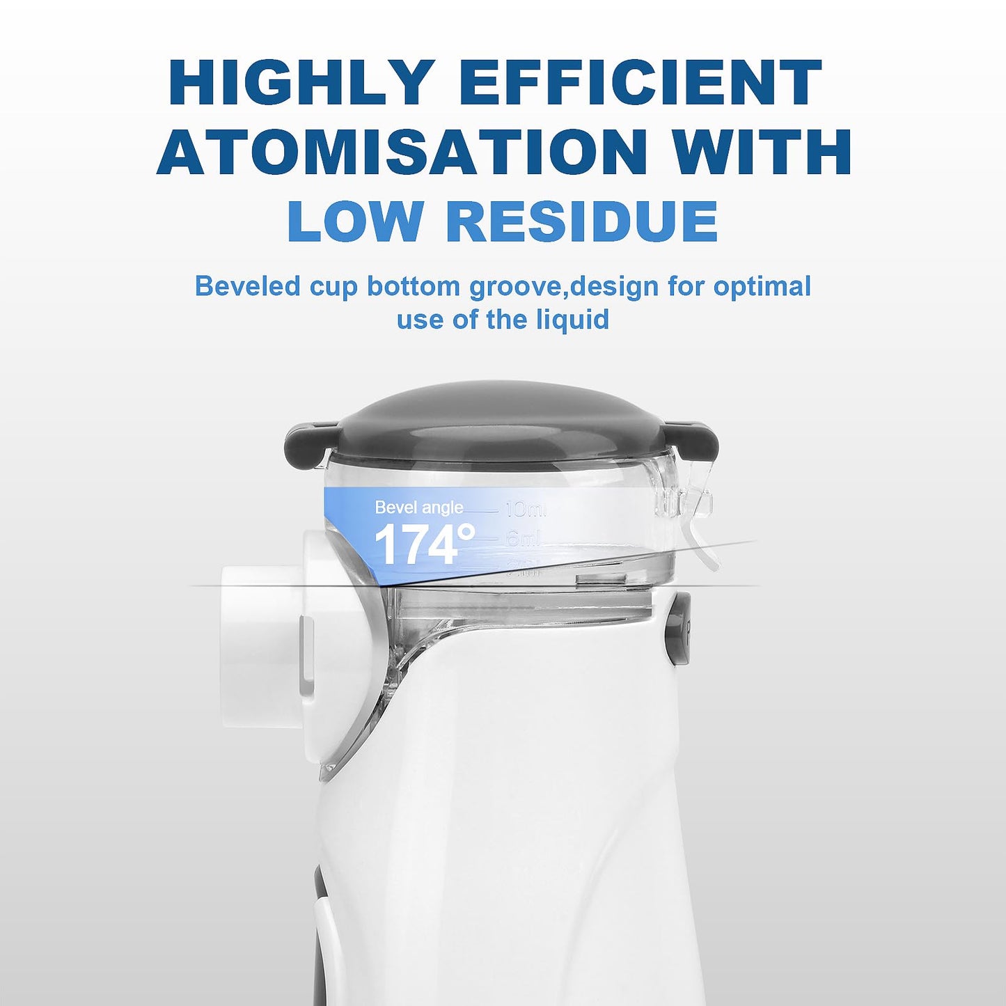 YABULI Nebulizer - Portable Nebulizer for Adults and Kids, Nebulizer Machine with Intuitive LED Interface, Nebulizer for Home and Travel Use