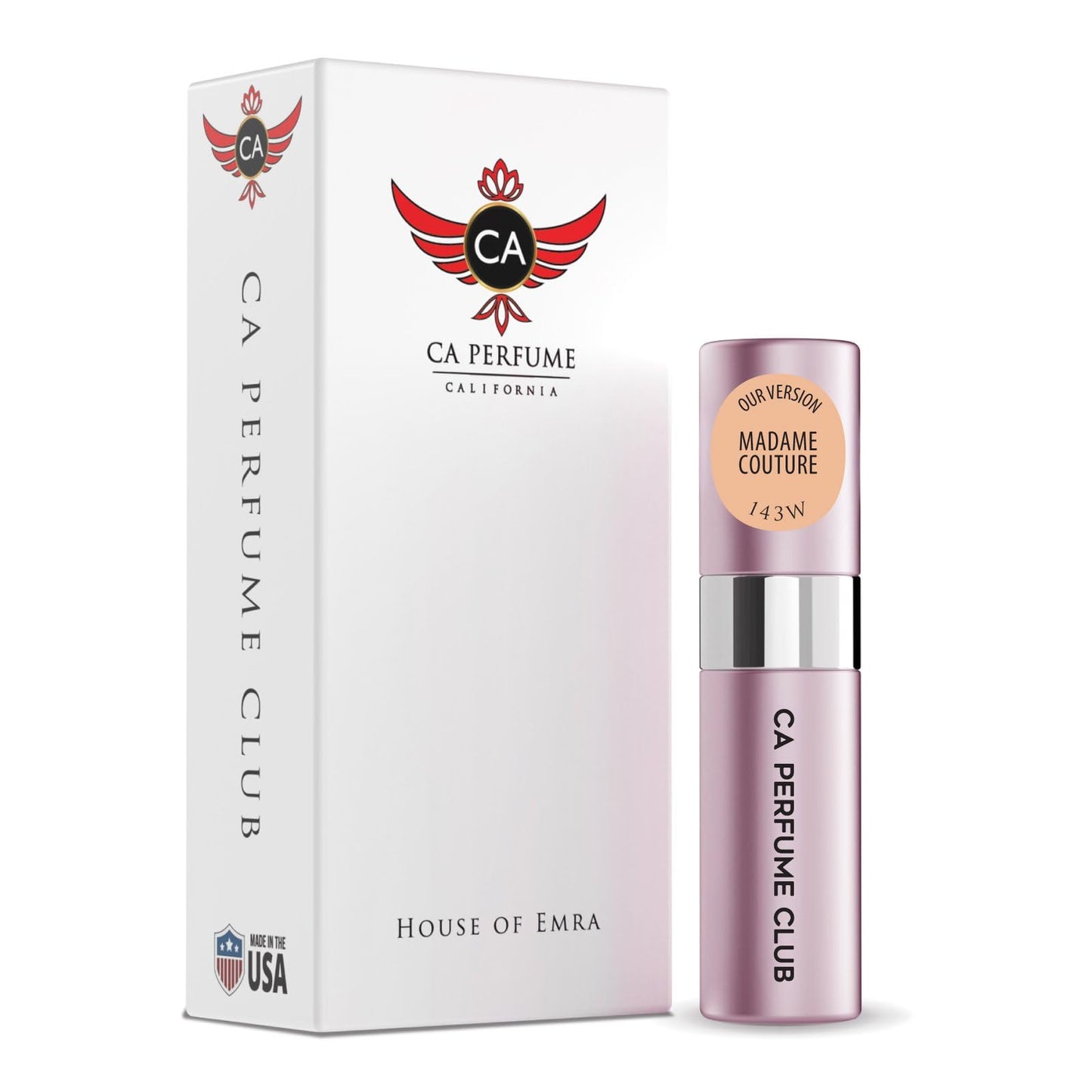 CA Perfume Impression of Madame Couture for Women Amber Floral Scent Long Lasting Perfumes for Women Eau De Parfum Travel Size Refillable Atomizer Spray 0.27 Fl Oz 8ml
