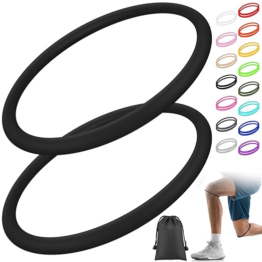 Foilswirl Silicone Patella Knee Band for Basketball Patella Tendon Support Knee Pain Running Tendon Brace Support Strap(2,...