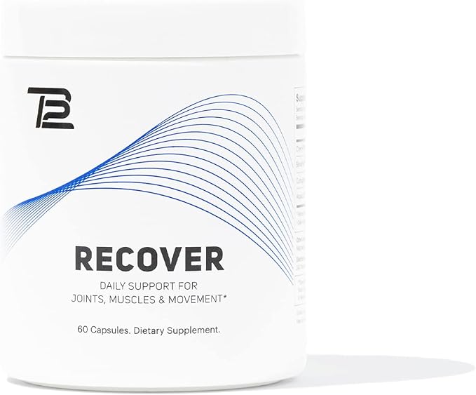 TB12 Recover - Premium Natural Recovery Supplement with Tart Cherry, Egg Membrane, Curcumin, and Boswellia to Support Musc...