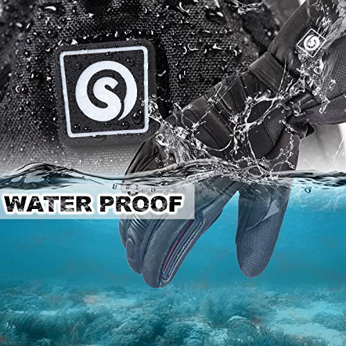DAY WOLF Heated for Men & Women, Heating Motorcycle Gloves with 7.4V 2200MAH Rechargeable Battery Waterproof Windproof Ele...