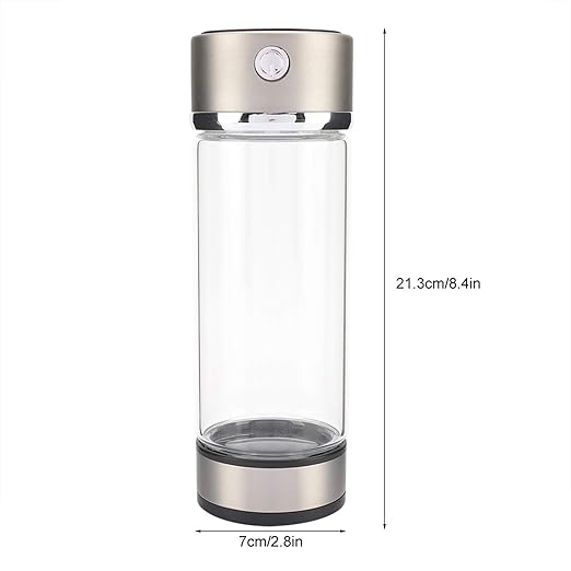 Hydrogen Water Bottle, 420ml Hydrogen Rich Water Cup Machine with USB Rechargeable, Ion Water Generator, Improve Water in 3 Minutes, for Home Office