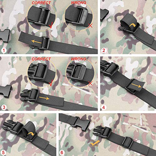 MAGARROW 78" x 1" Strap Buckle Packing Straps Adjustable 1-Inch Belt
